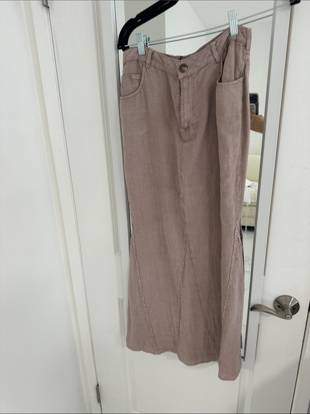 Zara Mauve Midi Skirt